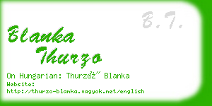 blanka thurzo business card